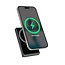 15 W Magnetic wireless powerbank with LCD, 10000 mAh, black