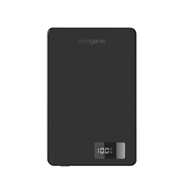 15 W Magnetic wireless powerbank with LCD, 10000 mAh, black