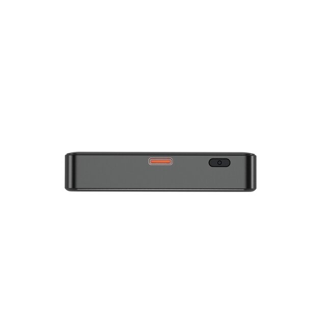 15 W Magnetic wireless powerbank with LCD, 10000 mAh, black