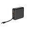 20 W Fast charging power bank with wireless charger, 10000 mAh, black