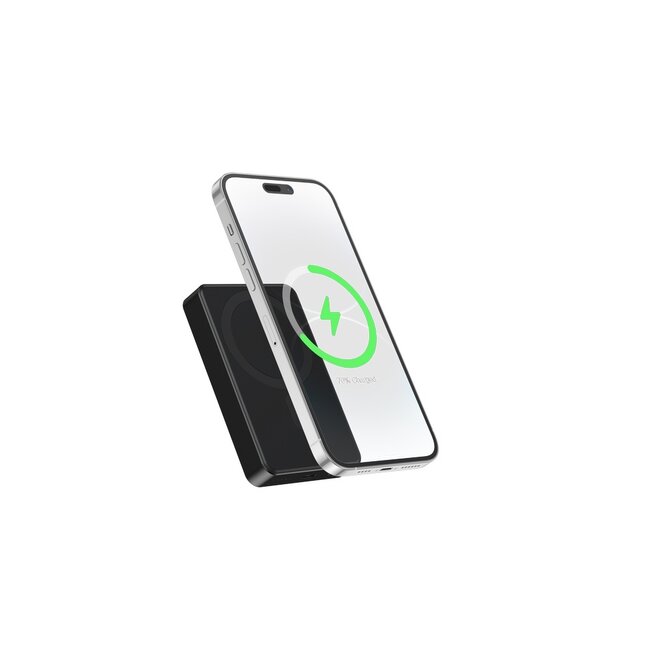15 W Magnetic wireless powerbank, 10000 mAh, black