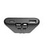 20 W Fast charging power bank with integrated cables, 10000 mAh, black