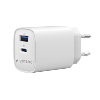 Gembird 2-poorts 30 W USB-snellader