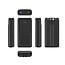20 W powerbank met snellaadfunctie en geÃ¯ntegreerde kabels, 20000 mAh, zwart