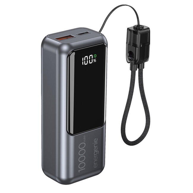 20 W compacte snellader met LCD-display, 10.000 mAh, spacegrey
