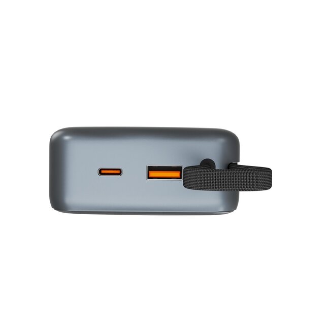 65 W Snelladende powerbank met geÃ¯ntegreerde kabels, 20000 mAh, zwart