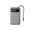65 W Snelladende powerbank met geÃ¯ntegreerde kabels, 20000 mAh, zwart