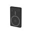 15 W Magnetic wireless powerbank with LCD, 5000 mAh, black