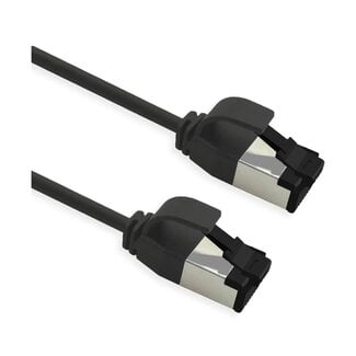 Roline SFTP CAT8.1 slimline flexibele netwerkkabel | TPE LSZH | zwart | 0,50 meter