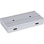 InLine magnetische USB hub (USB-A/USB-C) | 2x USB-C + 2x USB-A | USB3.1 10 Gbps | aluminium | 1,5 meter