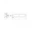 DIN-rail | 10 inch | 25,4 x 3,5 x 0,75 cm | staal