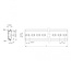 DIN-rail met sleufgaten | 19 inch | 48,2 x 3,5 x 0,75 cm | aluminium