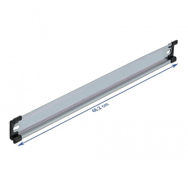 DIN-rail | 19 inch | 48,2 x 3,5 x 0,75 cm | staal