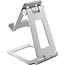 Inline smartphone en tablet tafelstandaard | tot 10 inch | aluminium