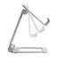 Inline smartphone en tablet tafelstandaard | tot 10 inch | aluminium