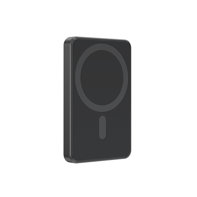 15 W magnetische draadloze powerbank, 5000 mAh, zwart