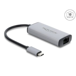 DeLOCK Delock USB Type-C™ Network Adapter 10 Gigabit LAN 1 x RJ45