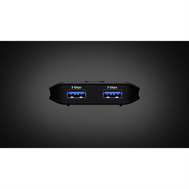 ATEN US4322 2x2-Port USB Sharing Switch, USB 3.2 Gen 1 Peripheral Sharing Switch
