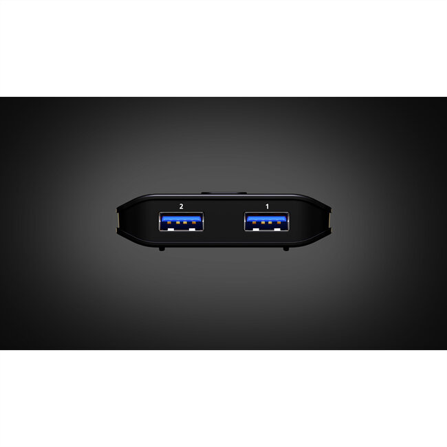 ATEN US4322 2x2-Port USB Sharing Switch, USB 3.2 Gen 1 Peripheral Sharing Switch