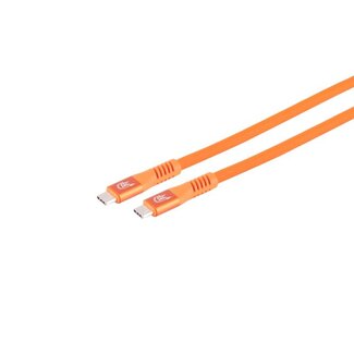 S-Impuls USB-C® Ladekabel, 3.2, 240W, orange, 0,5m