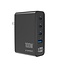 4-poorts 100 W GaN USB-snellader, LCD, zwart