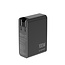 4-poorts 100 W GaN USB-snellader, LCD, zwart