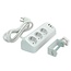 Bureau stekkerdoos | klembevestiging | 3 contacten | 2x USB-A + 1x USB-C PD 30W | 1,5 meter