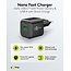 Goobay nano USB lader | USB-C PD + USB-A QC | GaN | 20W | zwart