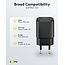 Goobay nano USB lader | USB-C PD + USB-A QC | GaN | 20W | zwart