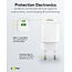 Goobay nano USB lader | USB-C PD + USB-A QC | GaN | 20W | wit