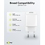 Goobay nano USB lader | USB-C PD + USB-A QC | GaN | 20W | wit