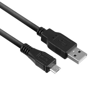 ACT ACT USB 2.0 laad- en datakabel A male - micro B male 1 meter