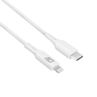 ACT ACT USB 2.0 laad- en datakabel C male - Lightning male 1 meter, MFI gecertificeerd