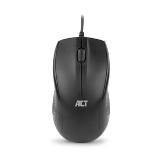 ACT ACT Bedrade full size optische muis 1000 DPI, stille klik, milieuvriendelijk, gemaakt van gerecycled materiaal