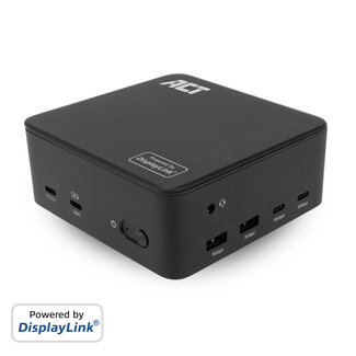 ACT ACT Universeel USB-C Dockingstation 4K, voor 3 HDMI/DisplayPort monitoren, DisplayLink