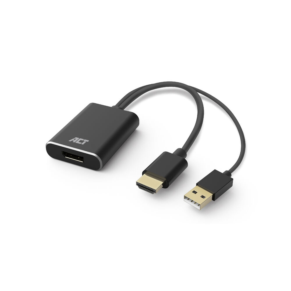 ACT HDMI naar DisplayPort adapter, 4K@60Hz | Onlinekabelshop.nl