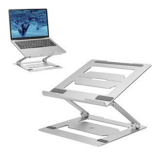 ACT ACT Laptopstandaard aluminium, opvouwbaar, traploos in hoogte verstelbaar