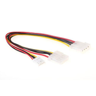 ACT ACT FDD voedingsplitterkabel voor 1x 3,5" + 1x 5,25"   0,20 m