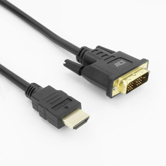 ACT ACT HDMI-A male naar DVI-D male adapterkabel, 2 meter