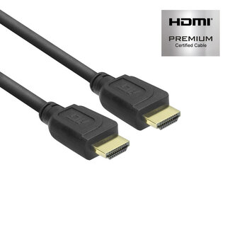 ACT ACT 1 meter HDMI High Speed premium certified kabel v2.0 HDMI-A male - HDMI-A male
