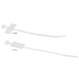 ACT ACT Tie wraps | kabelbinders voor markeringslabel, lengte 200 mm, breedte 2,5 mm