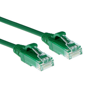 ACT ACT Groene 0,15 meter LSZH U/UTP CAT6 datacenter slimline patchkabel snagless met RJ45 connectoren