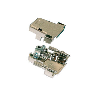 Intronics OEM 9 polige D-sub connectorkap plastic gemetalliseerd