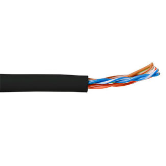 ACT ACT CAT5E U/UTP soepel patch zwart 305 m