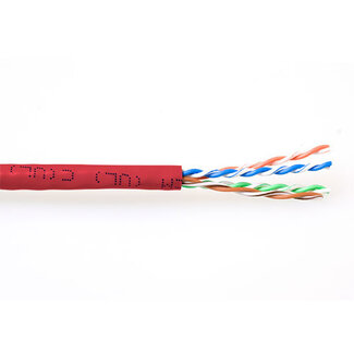 ACT ACT CAT6 U/UTP PVC soepel patch rood 305 m