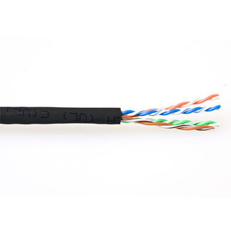 ACT ACT CAT6 U/UTP PVC soepel patch zwart 305 m
