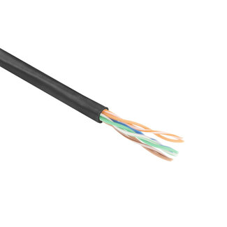 ACT ACT CAT5E U/UTP soepel patch zwart 100 m