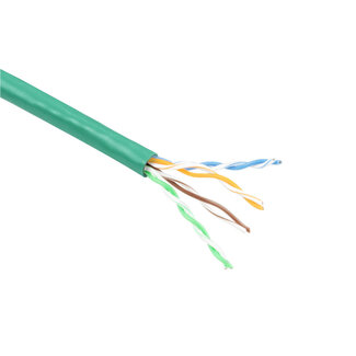 ACT ACT CAT6 U/UTP PVC soepel patch groen 100 m