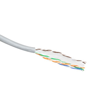 ACT ACT CAT5E U/UTP PVC massief grijs 500 m