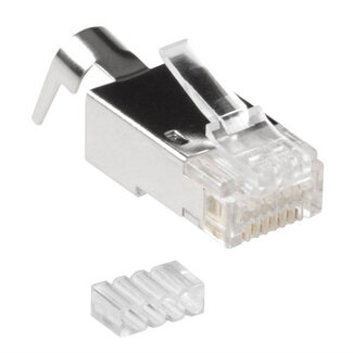 ACT ACT RJ45 (8P/8C) CAT6A afgeschermde modulaire connector voor ronde kabel met massieve of soepele aders
